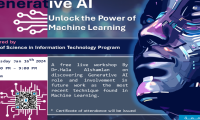 ورشة عمل بعنوان "استكشاف الذكاء الاصطناعي التوليدي: إطلاق قوة التعلم الآلي"
